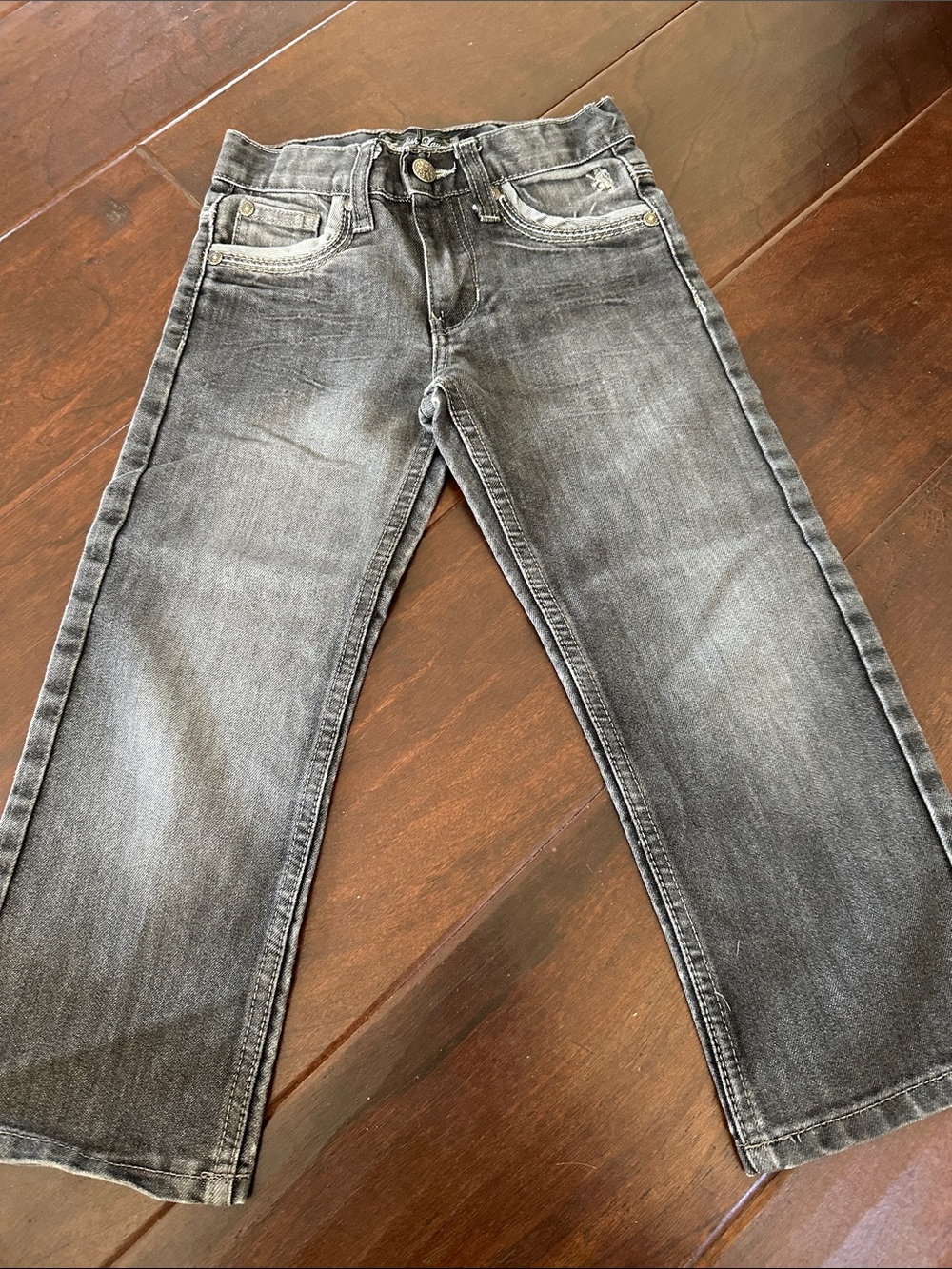 English Laundry Boy’s Faded Grey Bootcut Jeans